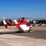 המסוק של מד"א – שדה התעופה של חיפה (צילום: ירון כרמי)