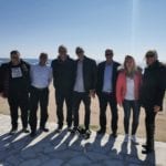 משלחת העיתונאים שליוותה את מפגש ראשי הרשויות בפאפוס לתמיכה בהקמת שדה תעופה בינלאומי קטן בחיפה