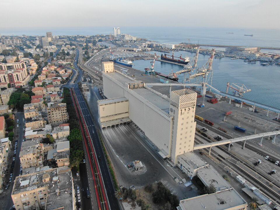סגר קורונה בחיפה - העיר התחתית נטושה (צילום רחפן: מרום בן-אריה)