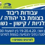 באנר ריבועי יפה נוף חסימת כביש עבודות ריבוד בצומת בר יהודה