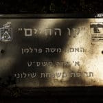 פסל קו החיים של האומן משה פרלמן (צילום: אקי פלקסר)