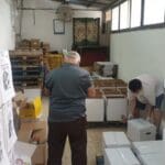 חלוקת מזון לנזקקים בחיפה בעת משבר הקורונה – לב חש (צילום: דודי מיבלום)