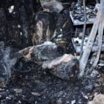 שוק תלפיות בחיפה ביום שאחרי השרפה (צילום: חגית אברהם)