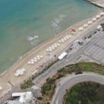 חוף דדו • העיר חיפה ריקה בתקופת סגר הקורונה (צילום רחפן: מרום בן-אריה)