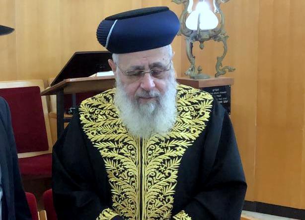 כבוד הרב ניסים דנינו רב בית הכנסת הסלו' חיים חביב בחיפה צילום אדיר יזירף