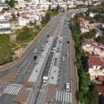 הדמייה: הרכבת הקלה. קרדיט: יינון יעוץ ומחקר בע"מ