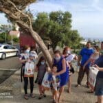 משאית השמחה  של חב"ד – ל"ג בעומר בחיפה (צילום: קובי סרור)