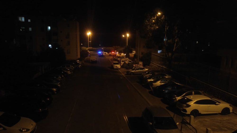 ירי בשכונת שער העליה בחיפה (צילום: חי פה)