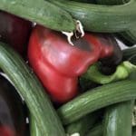 ירקות – פלפלים, מלפפונים (צילום: ירון כרמי)