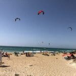 גולשי קייט בחוף המבצר בעתלית (צילום: ירון כרמי)
