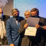 יהורם גאון מקבל את עיטור פול האריס – רוטרי הוד הכרמל (צילום: ירון כרמי)