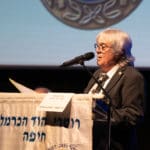 חיים גרשון בטקס הענקת עיטור פול האריס – רוטרי הוד הכרמל (צילום: ירון כרמי)