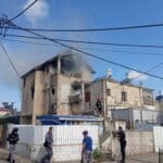 שריפה בקרית אתא (צילום: כבאות והצלה)