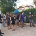 הלוויה לכדור הארץ | הפגנה מול עיריית חיפה – המרד בהכחדה (צילום: חגית אברהם)