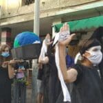הלוויה לכדור הארץ | הפגנה מול עיריית חיפה – המרד בהכחדה (צילום: חגית אברהם)