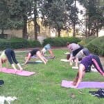 אימון של הסטודיו בפארק (צילום: מתן מרגלית)