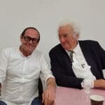 האדריכל נתי רותם עם פרופסור רוב קריאר,