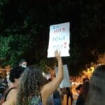 הפגנה בחיפה נגד תרבות האונס (צילום: טלי מילוא)