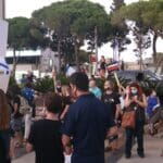 הפגנה במרכז הכרמל בחיפה נגד השחיתות של נתניהו 20/8/20 (צילום: סיגל שטרנברג)