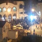 הפרה המונית של הסגר בישיבת יחל ישראל ברמת טז'ניץ בחיפה (צילום: צוות חי פה בשטח)