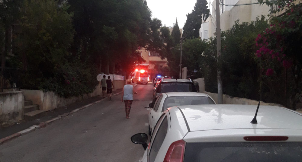 ירי ברחוב ברזילי בחיפה (צילום: חי פה)