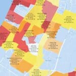 קריות דרום וקריית חיים – אדום | מפת תחלואה בקורונה לפי שכונות בחיפה