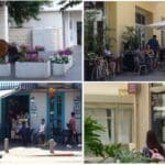 התחדשות חזיתות וניצול שטח המדרכות לטובת עסקים (הדמיה: אלה שר, אורית שמואלי – אדריכלות ועיצוב עירוני)