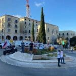 מחאת הארמנים בחיפה: אל תמכרו נשק לאזרביג'אן (צילום: סרג׳ בידויאן)