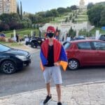 סרג׳ בידויאן – מחאת הארמנים בחיפה: אל תמכרו נשק לאזרביג'אן (צילום: סרג׳ בידויאן)