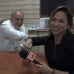 נגה כרמי ואביגדור ליברמן (צילום: אורן סטלקול)