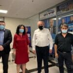 לזר קפלון, אביגדור ליברמן, טטיאנה ג'ון וגרי קורן (צילום: נגה כרמי)