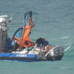 גולשי עפיפון – קייטסרפינג – מחולצים מול חופי בת גלים על ידי השיטור הימי (צילום: שומרי הים – בת גלים)