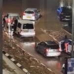 הצפה בטירת כרמל – רחוב הלח"י (צילום: נגה משה וליאורה חזן)