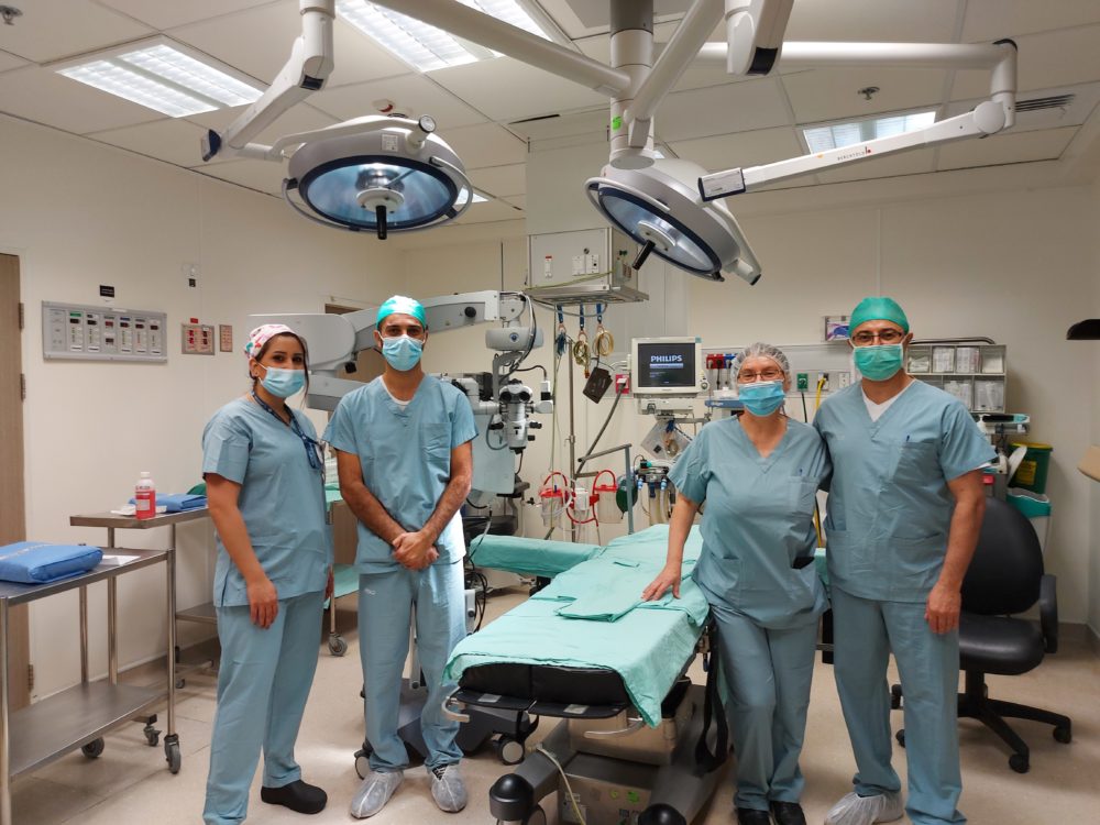 צוות מחלקת אורולוגיה | ניתוח מיקרוסקופי לתיקון ורקוצלה (צילום: דוברות כללית)ורקוצלה