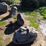 בזלטון – גן פסלי ענק מאבן בזלת  – קיבוץ עין כרמל (צילום: מרום בן-אריה)