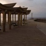 פרגולות בחלק המערבי – טיילת חולדה בחיפה (צילום: ירון כרמי)