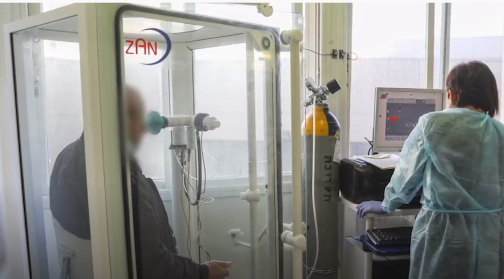  מרפאת מחלימי קורונה ברמב"ם בפעולה (צילום מסך: הקריה הרפואית רמב"ם)