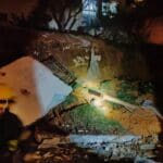 קריסת קיר בשכונת דניה בחיפה (צילום: כבאות והצלה)