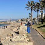 טיילת בת גלים – תנועה דלילה בעת הסגר (צילום: ירון כרמי)