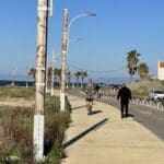 תנועה דלילה – טיילת שקמונה בעת הסגר (צילום: ירון כרמי)