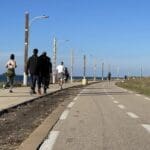 תנועת ספורטאים בטיילת הכט (צילום: ירון כרמי)