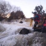 יח' החילוץ גליל כרמל באימון מאתגר בירדן הגועש (צילום:  יחידת החילוץ גליל-כרמל)