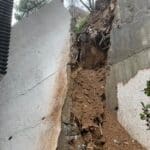 קיר תומך קרס ברמות רמז בחיפה (צילום: איחוד הצלה)