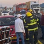 תאונת דרכים (צילום: כבאות והצלה)
