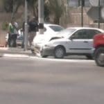 תאונה בצומת (צילום:אור ירוק)