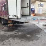 אשה נהרגה בתאונת דרכים ברחוב נתנזון בחיפה (צילום: כבאות והצלה)
