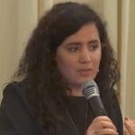 נעמה לזימי במועצת העיר (צילום: עיריית חיפה)