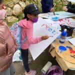 הפגנה נגד סגירת בית ספר גבריאלי (צילום: יעל לוטן)