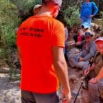 200 פנסיונרים אבדו בנחל גלים בכרמל וחולצו (צילום: יח׳ החילוץ גליל כרמל)