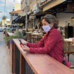 נגה כרמי • פרקלט הוצב על ידי עיריית חיפה בשוק תלפיות (צילום: ירון כרמי)